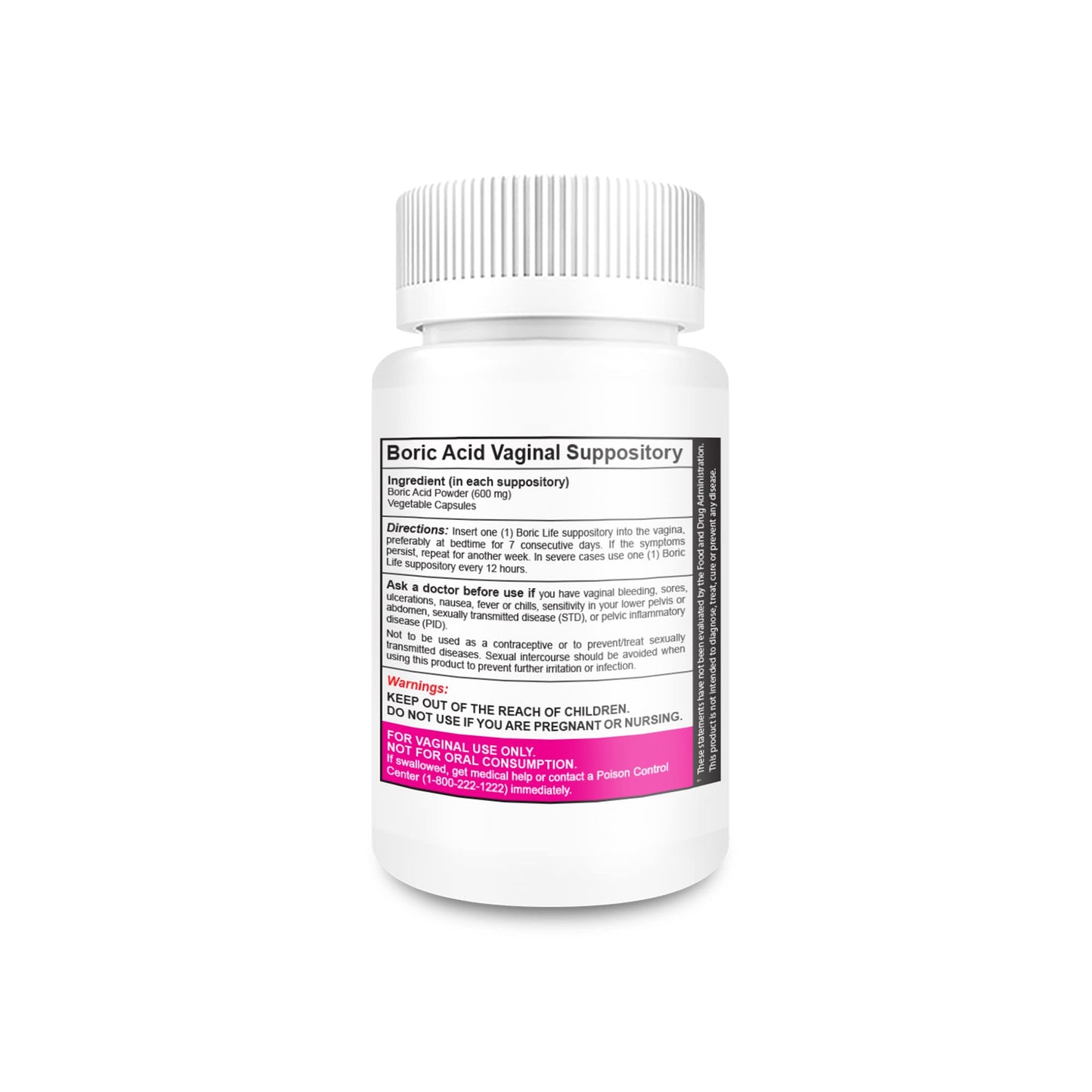 NutraBlast Boric Acid Vaginal Suppositories - 100% Pure Made in USA - Boric Life Intimate Health Support NutraBlastBuy Supplements Australia