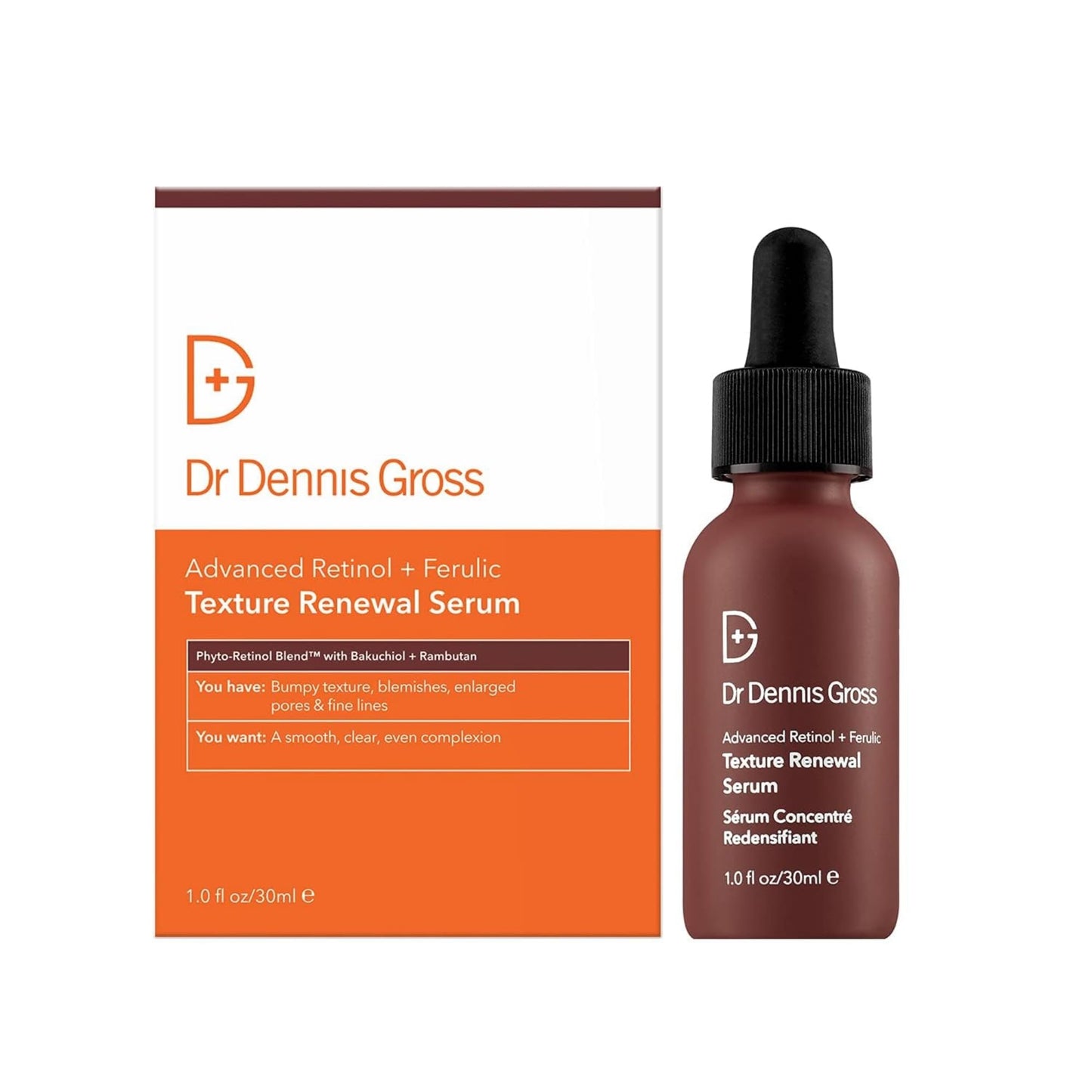 Dr. Dennis Gross Advanced Retinol + Ferulic Texture Renewal Serum – Anti-Aging Formula to Smooth Texture, Boost Radiance, and Minimize Fine Lines & Wrinkles, 1 oz Dr Dennis Gross buy supplements Au