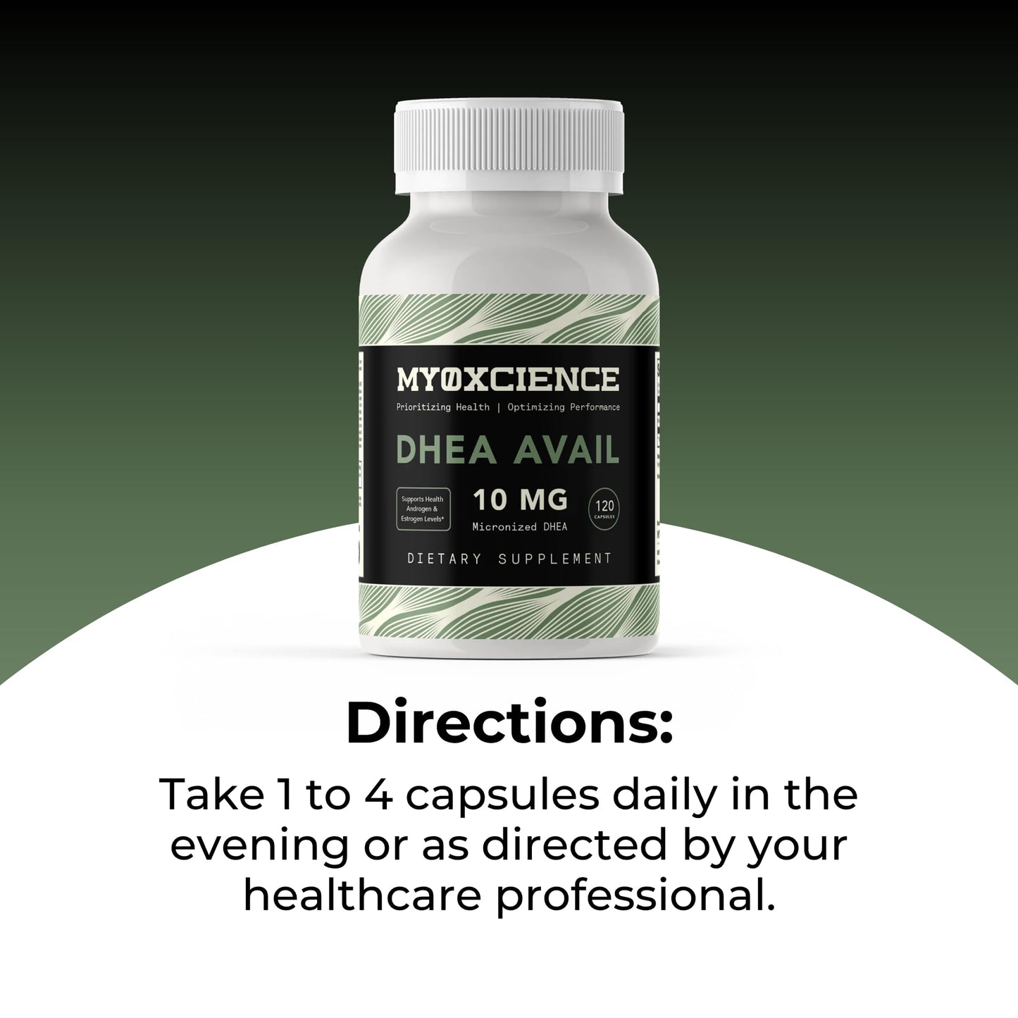 MYOXCIENCE DHEA Avail | Absorption Enhanced DHEA | 10mg, 120 Servings MYOXCIENCE buy supplements Au