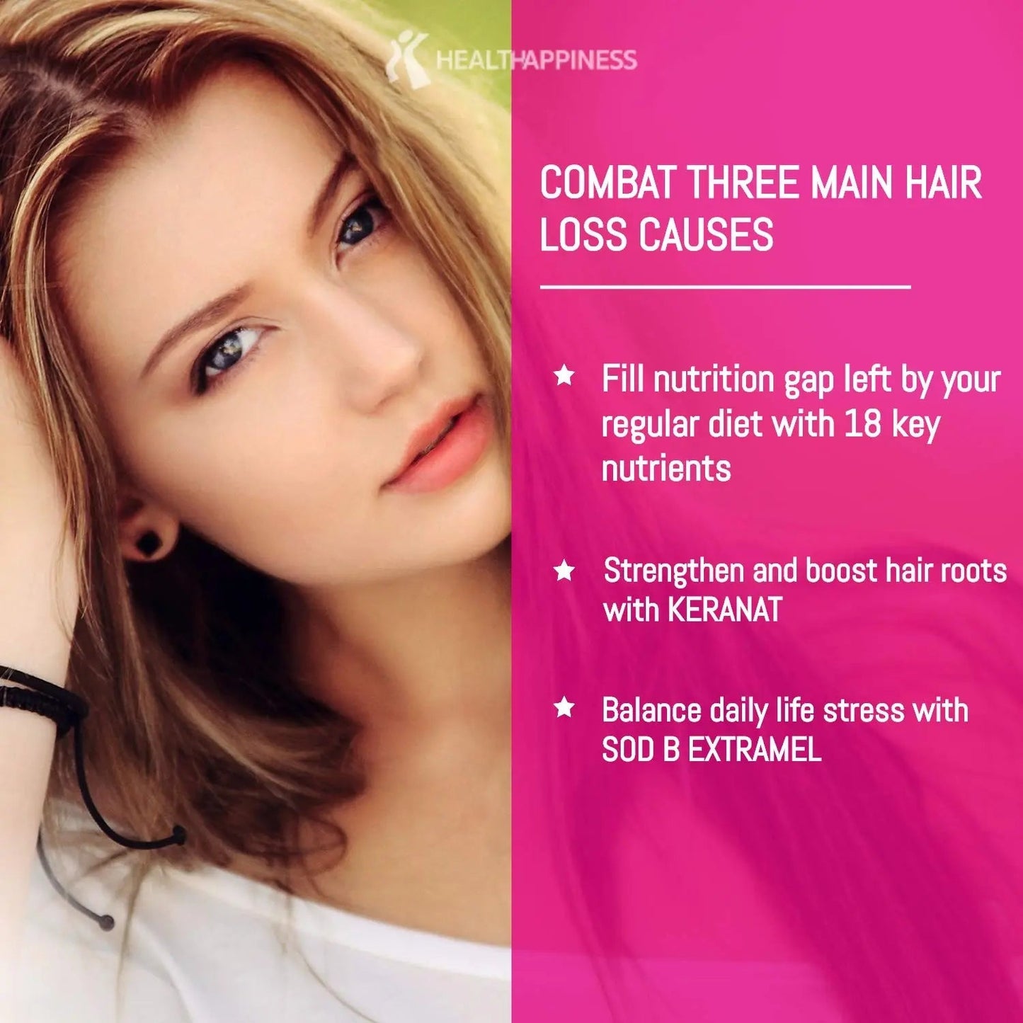 UpNourish Hair Growth Vitamins for Women - Proven Hair Supplement with KERANAT, DHT Blocker PHYTOPIN, Biotin 5000 mcg & SOD, Hair Vitamins for Faster Hair Growth, Hair Loss & Thinning Hair - 90 ct UpNourish buy supplements Au