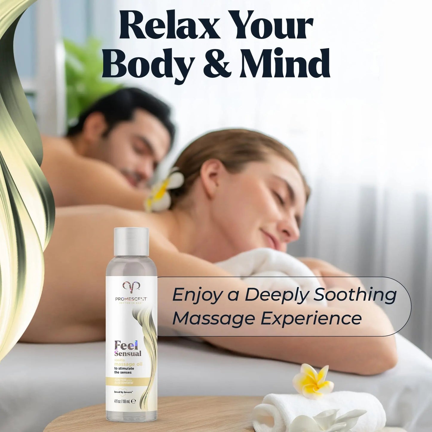 Promescent Massage Oil for Massage Therapy, Massage Oils for Date Night, Premium Body Oil for Men & Women to Relieve Stress & Sore Muscles, Essential Oils for Skin (4 oz) (Vanilla) Promescent buy supplements Au