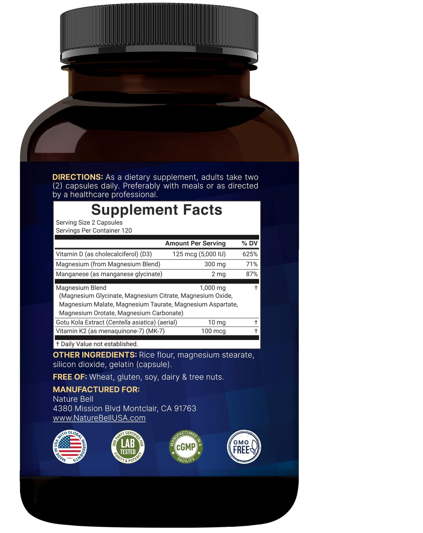 NatureBell 12-in-1 Magnesium Complex 1000mg, 4-Months Supply – Magnesium Glycinate, Citrate, Taurate, Malate, & More – High Absorption Formula for Men & Women – Chelated & Purified – 240 Capsules NatureBell buy supplements Au