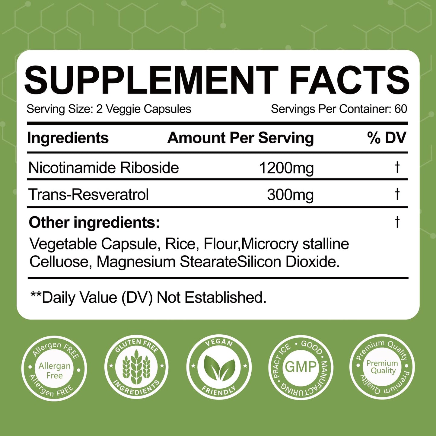 Yalei NAD Resveratrol Supplement 1500mg,120 Veggie Capsules | Liposomal NAD Plus Boosting | Support Cellular Health, Stamina & Healthy Aging for Women & Men | Non-GMO YaleiBuy Supplements Australia