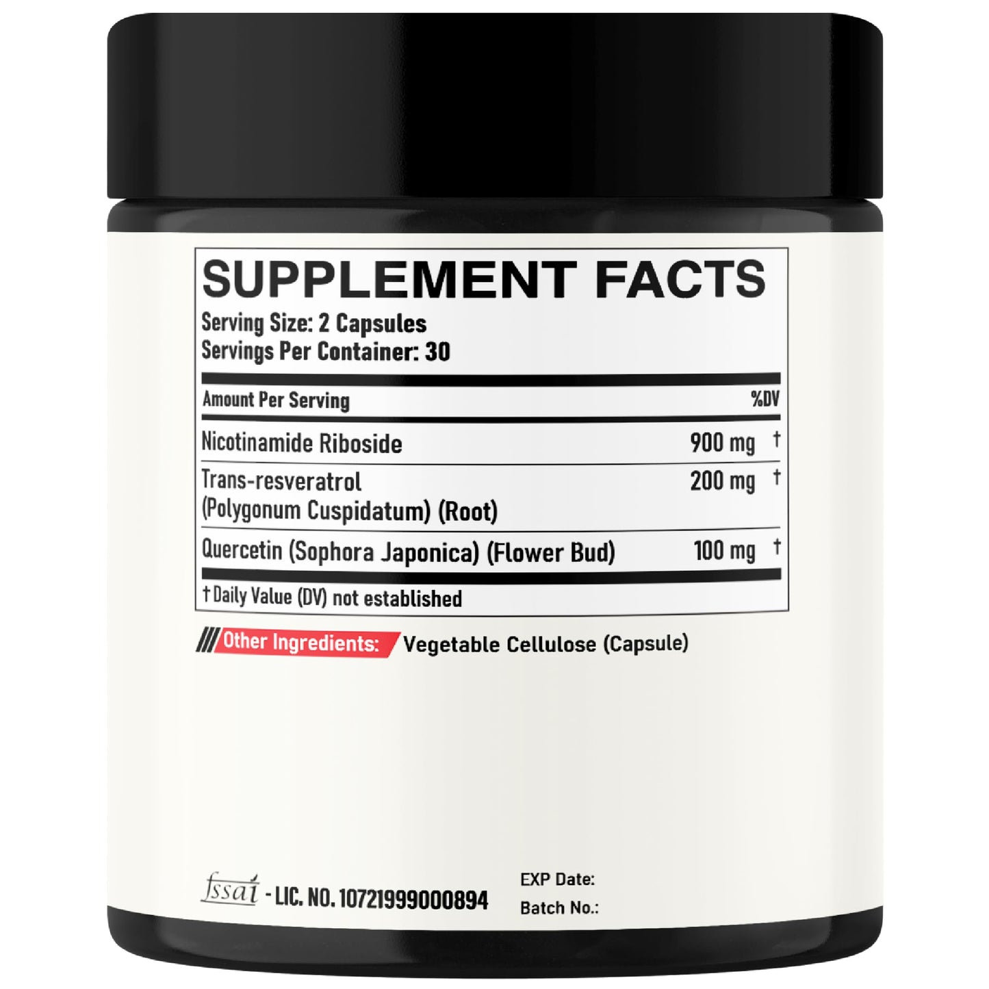 DEDICAD NAD Supplement with Nicotinamide Riboside, Trans-Resveratrol, Quercetin - Cellular Energy & Repair, Vitality, Healthy Aging - 60 Count DEDICAD buy supplements Au