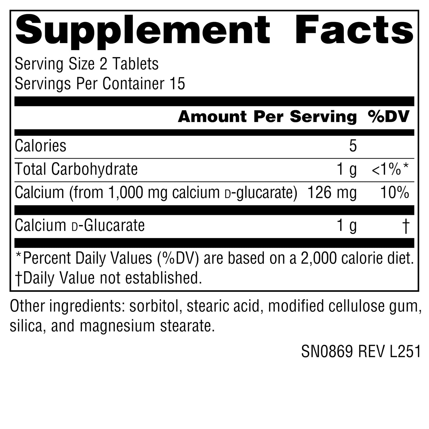 Source Naturals Calcium D-Glucarate, Cellular Detoxifier* 500mg - 30 Tablets Source NaturalsBuy Supplements Australia
