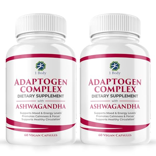 1 Body Adaptogen Complex Supplement with Ashwagandha - NutriGlobal