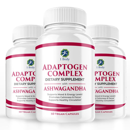 1 Body Adaptogen Complex with Ashwagandha - NutriGlobal
