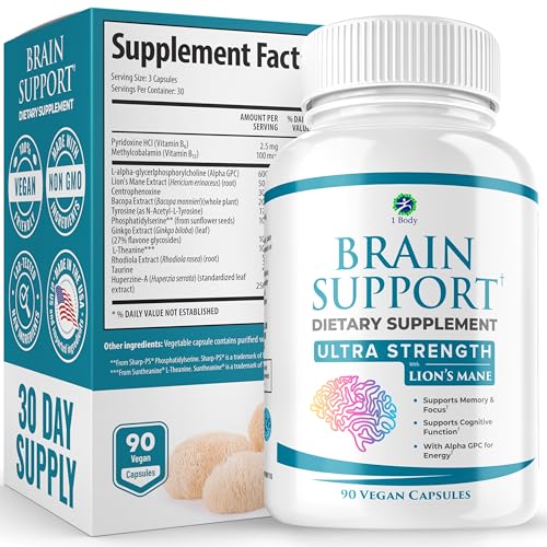 1 Body Brain Supplements for Memory and Focus - Support Healthy Brain - NutriGlobal