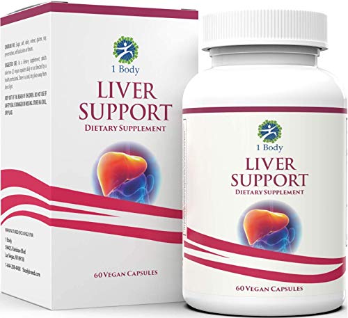 1 Body Liver Support Supplement - Liver Cleanse & Repair - Milk Thistle - NutriGlobal