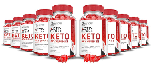 (10 Pack) Activboost Keto ACV Gummies Advanced Formula 1000MG Active Boost Keto - NutriGlobal