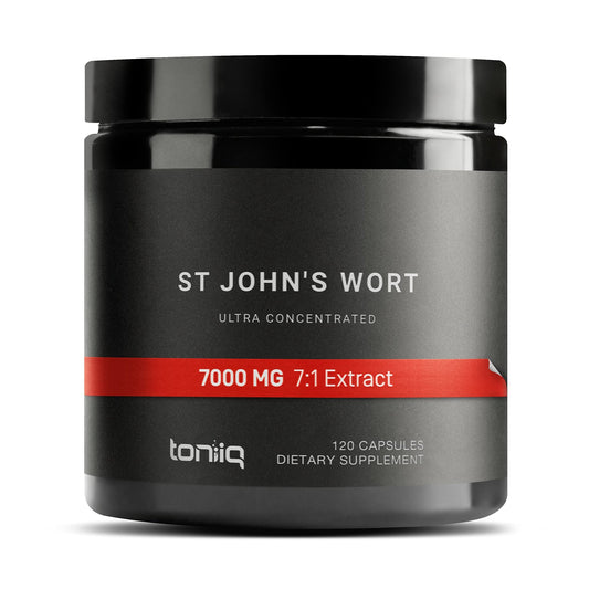 1,000mg Ultra High Strength St. John's Wort Capsules (Non-GMO) - 7X Concentrated - NutriGlobal