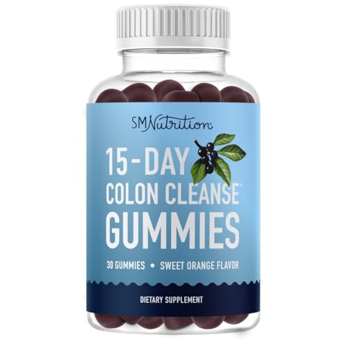 15 Day Colon Cleanse & Detox Gummies | Occasional Constipation & Bloating Relief - NutriGlobal
