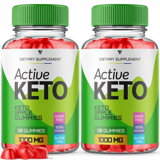 (2 Pack) Active Keto Gummies for Weight Loss Active Keto ACV Gummies Advanced - NutriGlobal