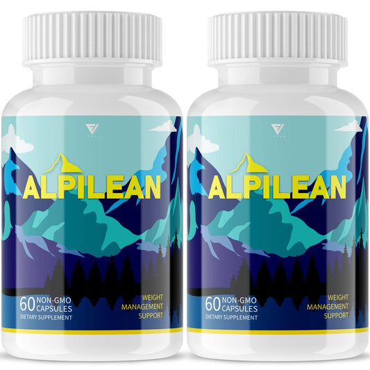 (2 Pack) Alpilean Max Weight Loss Capsules Supplement, Alpilean Ice Hack Support - NutriGlobal