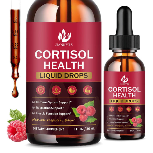 (2 Pack) Cortisol Liquid Drops for Women - Balanced Cortisol, Hormone Balance Support, Cortisol Supplements for Women with Magnesium Complex, Rhodiola Rosea, Ashwagandha, Sugar-Free, 1 Fl Oz - NutriGlobal