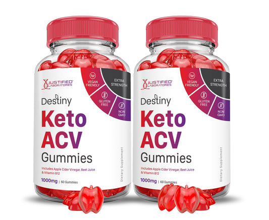 (2 Pack) Destiny Keto ACV Gummies Advanced Formula 1000MG Destiny Keto Gummies - NutriGlobal