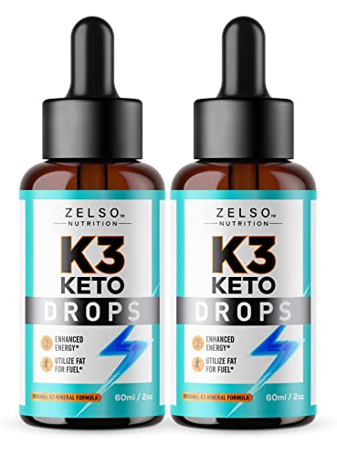 (2 Pack) K3 Keto Drops for Weight Loss - Fat Burner & Metabolism Booster | Advanced Keto - NutriGlobal