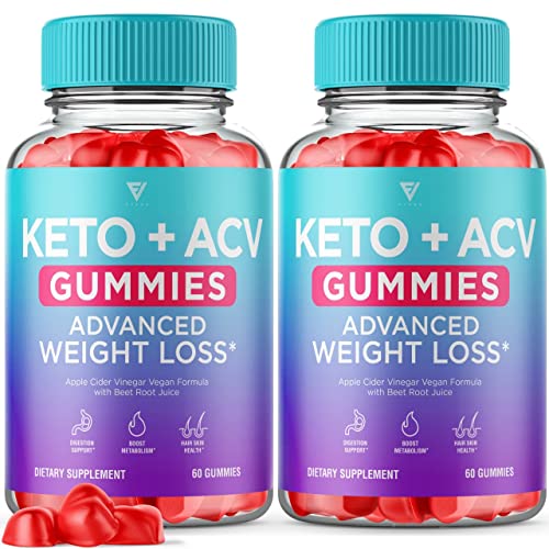 (2 Pack) Keto ACV Gummies Advanced Weight Loss, ACV Keto Gummies Fat Apple Cider - NutriGlobal