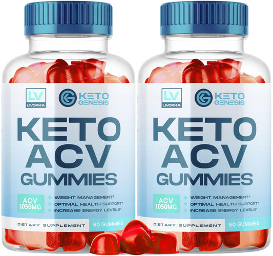 2 Pack - Keto Genesis Keto ACV Gummies Advanced Weight Loss, Genesis ACV, Genesis - NutriGlobal
