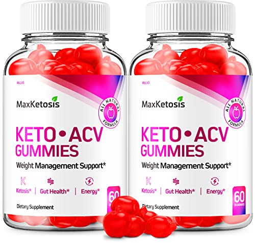 (2 Pack) Max Ketosis Keto ACV Gummies Max Ketosis Advanced Formula Apple Cider Vinegar - NutriGlobal