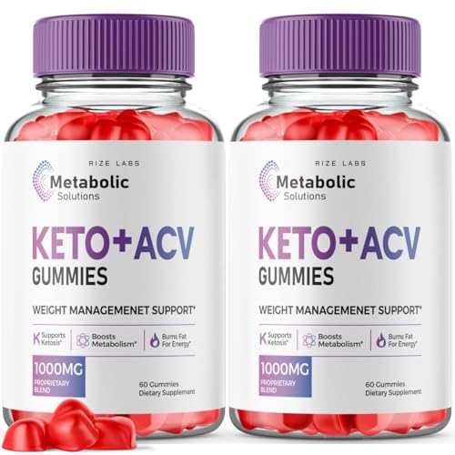 (2 Pack) Metabolic Solutions Keto ACV Gummies, Metabolic Solutions Keto+ACV Gummies - NutriGlobal