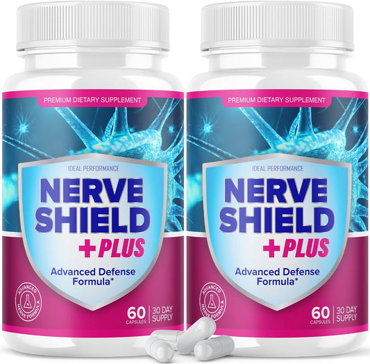 (2 Pack) Nerve Shield Plus Pills Original Supplement Advanced Nerve - NutriGlobal