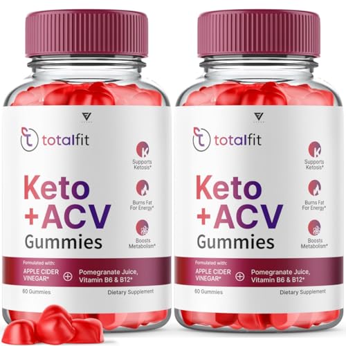 (2 Pack) Total Fit Keto ACV Gummies Advanced Apple Cider Vinegar Supplement Reviews - NutriGlobal