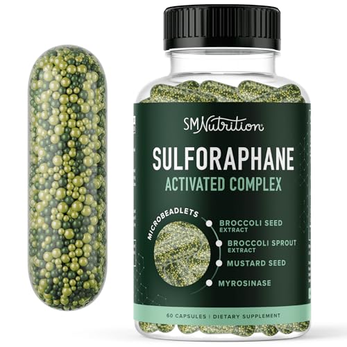 20MG Sulforaphane | From Broccoli Sprouts & Seed Extract | 565MG Microbeadlet - NutriGlobal