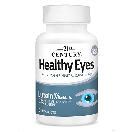 21st Century Healthy Eyes with Lutein Tablets, 60 Count, White (27452) - NutriGlobal