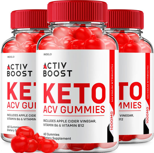 (3 Pack) Activ Boost Keto ACV Gummies - Activ Boost Keto ACV Gummies Reviews - NutriGlobal