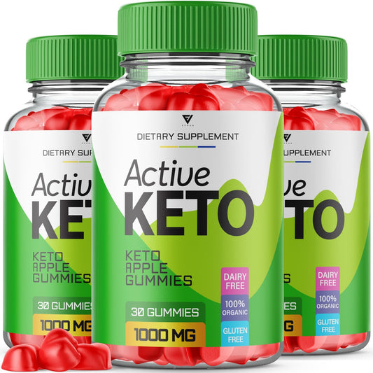 (3 Pack) Active Keto Gummies for Weight Loss Active Keto ACV Gummies Advanced - NutriGlobal