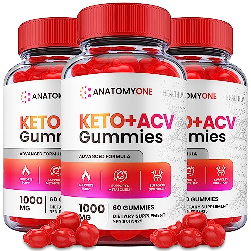 (3 Pack) Anatomy One Keto Gummies, Anatomy One Keto Acv Gummies, Anatomyone Keto - NutriGlobal