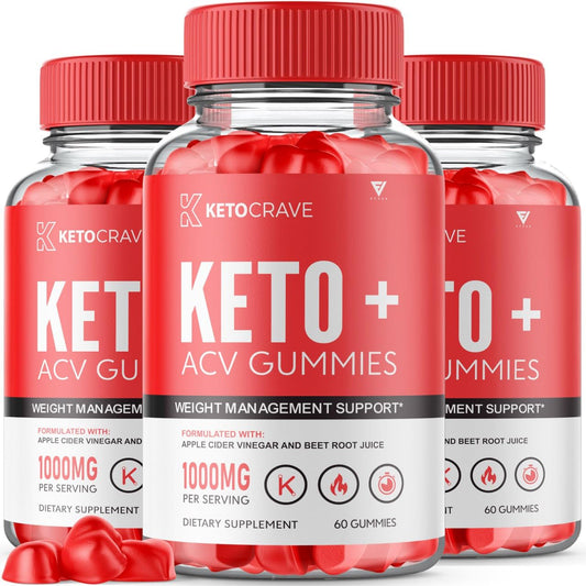 (3 Pack) Keto Crave ACV Gummies Kelly Clarkson, Ketocrave Keto + ACV Gummies Advanced - NutriGlobal