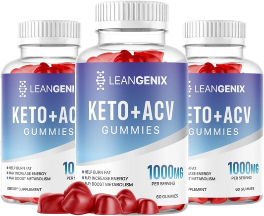 (3 Pack) Leangenix Keto Gummies - Official Formula - Lean Genix Keto - NutriGlobal