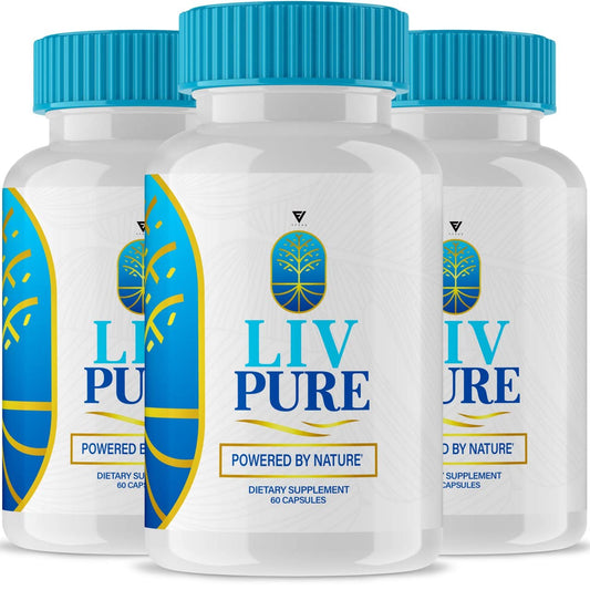 (3 Pack) Liv Pure Pills, Livpure Liver Detox Cleanse Management Capsules Advanced Formula Supplement - NutriGlobal