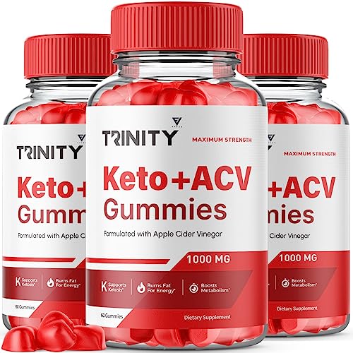 (3 Pack) Trinity Keto, Trinity Keto ACV Gummies - Trinity Keto ACV Gummies Advanced Apple - NutriGlobal