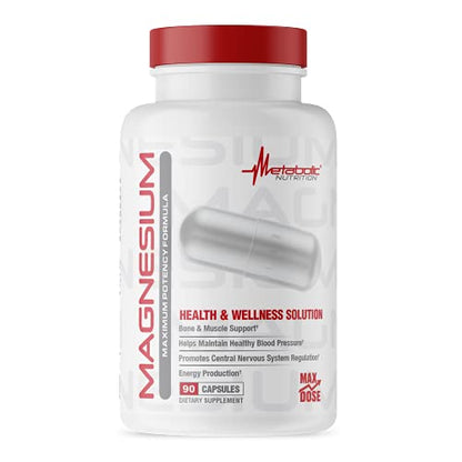 Metabolic Nutrition Magnesium, 650mg per Serving, Non-GMO, Vegan, Gluten Free