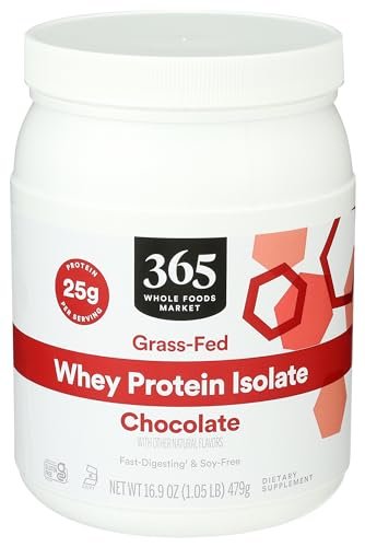 365 by Whole Foods Market, Chocolate Whey Protein Isolate, 16.9 Ounce - NutriGlobal