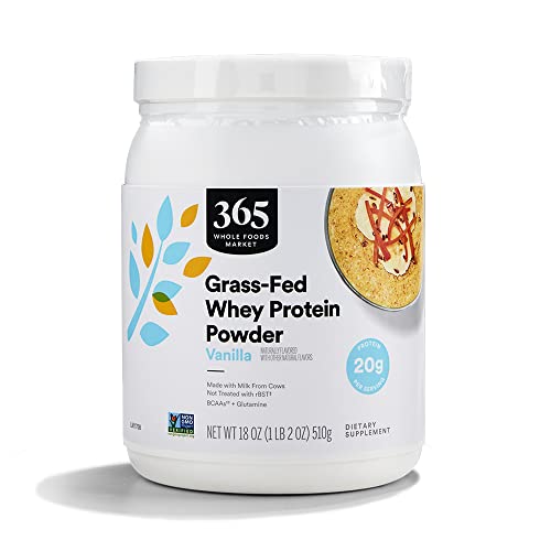 365 by Whole Foods Market, Vanilla Grass Fed Whey Protein, 18 Ounce - NutriGlobal