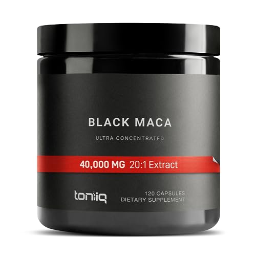 40,000mg Pure Black Maca Root Extract - Ultra Concentrated 20:1 Single Origin Wildcrafted - NutriGlobal