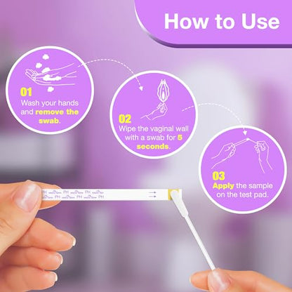 Easy@Home Vaginal pH Test -10 Strips | BV Test Kit at Home for Women | Yeast Infection Test + pH Balance Easy@HomeBuy Supplements Australia