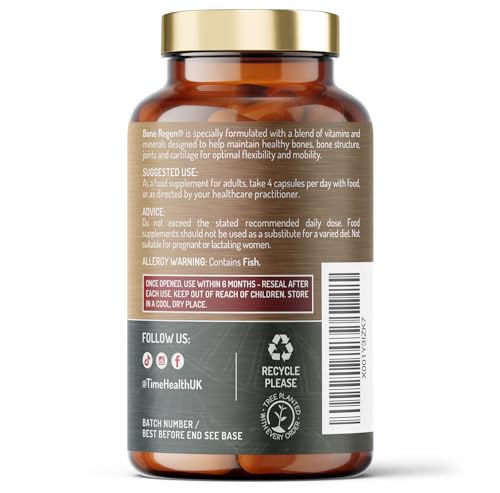 Bone Regen® – Osteo Support – Bone Strength, Density & Fracture Repair – with Calcium, Magnesium Time HealthBuy Supplements Australia