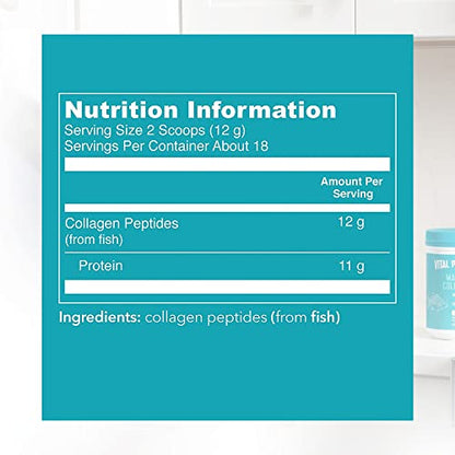 Vital Proteins Marine Collagen Peptides Powder Supplement - Hydrolyzed Collagen - 221g Canister VITAL PROTEINSBuy Supplements Australia