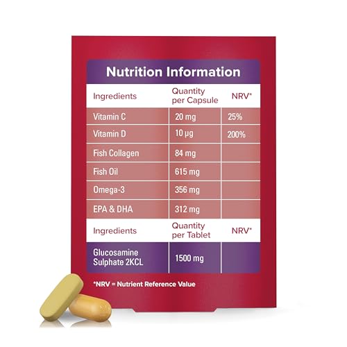 Seven Seas JointCare Max, With High-Strength Glucosamine plus Omega-3, Collagen Seven SeasBuy Supplements Australia