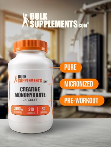 BULKSUPPLEMENTS.COM Creatine Monohydrate Capsules - Micronized Creatine Monohy BULKSUPPLEMENTS.COMBuy Supplements Australia
