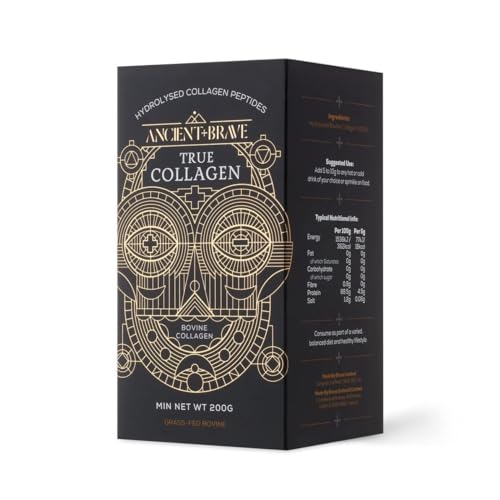 Ancient + Brave True Collagen 200g - Grass-Fed Bovine Collagen Powder - 100% Hydrolysed Collagen Peptides Ancient + BraveBuy Supplements Australia