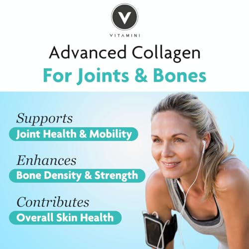 Premium Advanced Collagen Complex for Joint and Bone Health – High Strength Marine Collagen with Vitamin D3, Zinc, and Copper V VitaminiBuy Supplements Australia