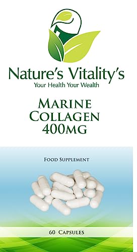 Nature's Vitality's Marine Collagen Capsules 400mg 180 Capsules 6 Months Supply Suitable Nature's Vitality'sBuy Supplements Australia