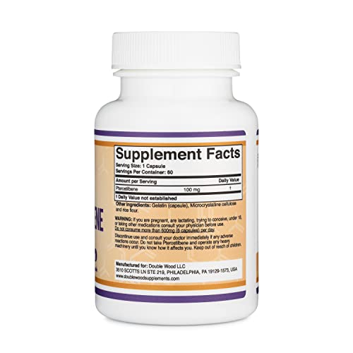 Pterostilbene Supplement 100mg Capsules (Third Party Tested) Manufactured in The USA Double Wood SupplementsBuy Supplements Australia